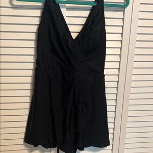 Cupshe black skirted swimsuit